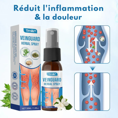 Timilk® VeinGuard Spray Naturel - ✅ Cliniquement prouvé pour éliminer les varices en seulement 7 jours !